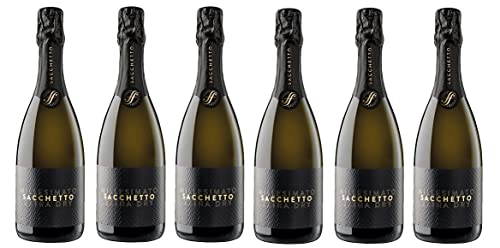 6x 0,75l - Sacchetto - "Etichetta Nera" - Spumante - extra dry - Veneto I.G.P. - Italien - Schaumwein trocken von Sacchetto