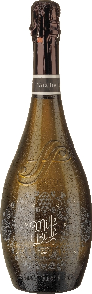 Sacchetto. Mille Bolle Spumante Millesimato Extra Dry Jg. 2021 Cuveeaus Proz. Chardonnay, Proz. Glera von Sacchetto.