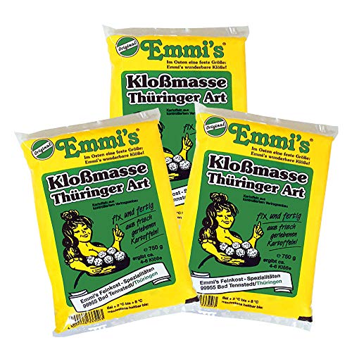 3 x 750g Emmis Kloßmasse Thüringer Art (gekühlter Versand) 3 x 750g Emmis Kloßmasse Thüringer Art (gekühlter Versand) von Sachsenking