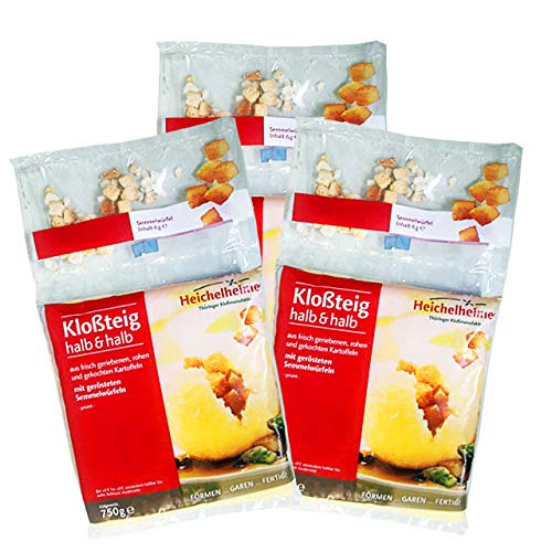 3 x 750g Heichelheimer Kloßteig halb & halb mit Semmelwürfeln (gekühlter Versand) 3 x 750g Heichelheimer Kloßteig halb & halb mit Semmelwürfeln (gekühlter Versand) von Sachsenking