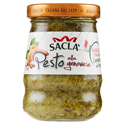 12x Saclà Pesto alla Genovese mit Basilikum 90g aus italien Sauce pasta sauce Kochsaucen von Sacla