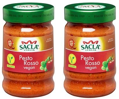 2x Saclá Pesto Rosso Vegan 380g (2x190g) von Saclá