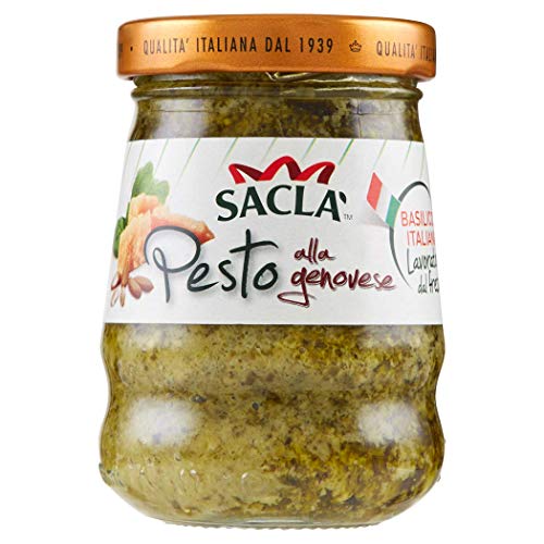 6x Saclà Pesto alla Genovese mit Basilikum 90g aus italien Sauce pasta sauce Kochsaucen 6x Saclà Pesto alla Genovese mit Basilikum 90g aus italien Sauce pasta sauce Kochsaucen von Sacla