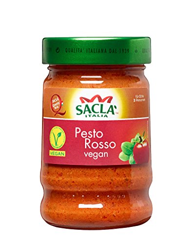 Saclà Pesto Rosso, Vegan, Im Glas, Für Pasta und Salat, Servierfertig 190g von Saclà