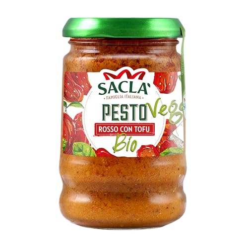 Saclà Pesto Rosso, Vegan, Im Glas, Für Pasta und Salat, Servierfertig 190g von Saclà