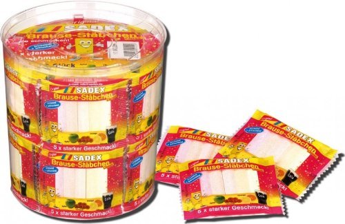 Sadex Brause-Stäbchen 60 Beutel, je 5 Brausestäbchen, 1260g Sadex Brause-Stäbchen 60 Beutel, je 5 Brausestäbchen, 1260g von Sadex