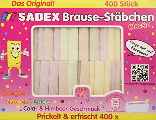 Sadex Brausestäbchen 400 Stück, 1er Pack (1 x 1.6 kg) von Sadex