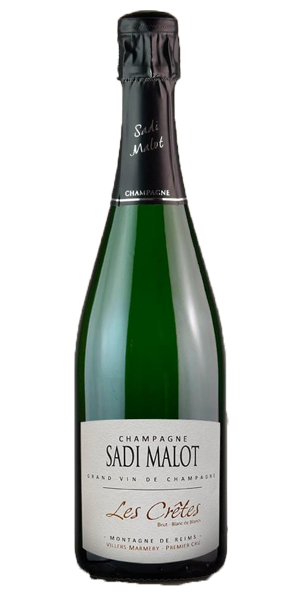 Champagne "Les CrÃ©tes" Blanc de Blancs Premier Cru Brut von Sadi Malot