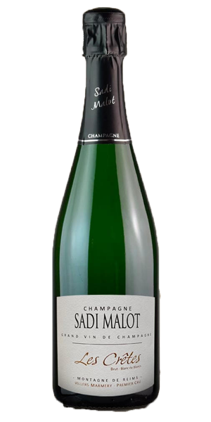 Champagne "Les CrÃ©tes" Blanc de Blancs Premier Cru Brut von Sadi Malot