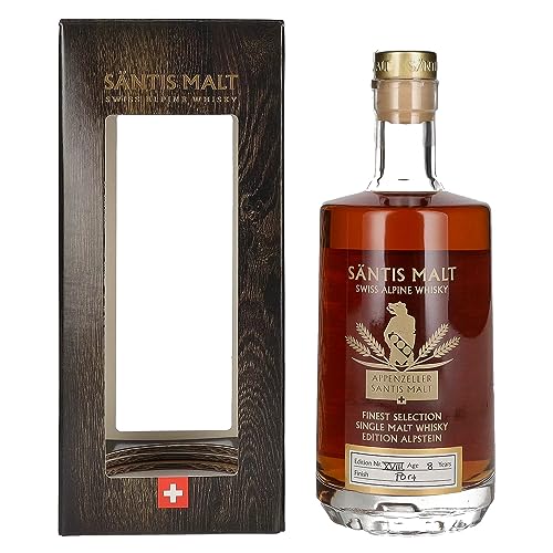 Säntis Malt Appenzeller Single Malt EDITION ALPSTEIN N° XVIII 48% Vol. 0,5l in Geschenkbox von Säntis