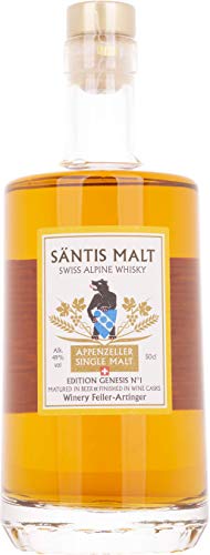 Säntis Malt Appenzeller Single Malt Swiss Alpine Whisky EDITION GENESIS N° I Whisky (1 x 0.5 l) von Säntis