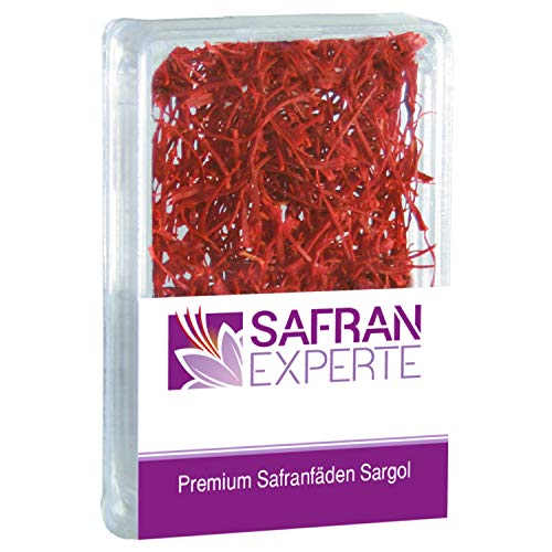 SAFRAN 1 Gramm in Dose beste Qualität PREMIUM lange Fäden intensives Aroma SAFFRON von SAFRAN EXPERTE