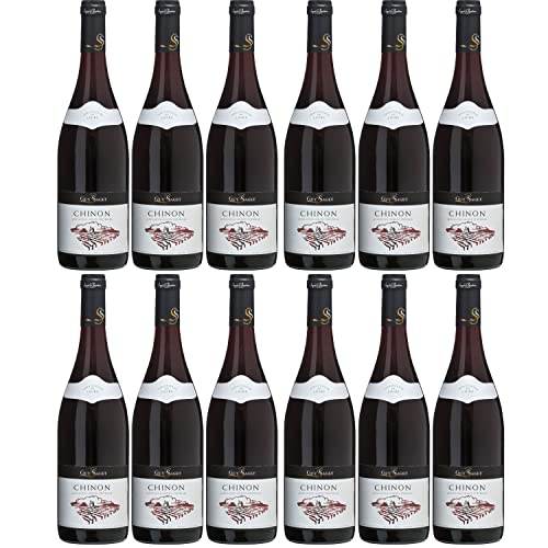 Guy Saget Chinon Rouge Rotwein Wein trocken Frankreich Inkl FeinWert E-Book (12 Flaschen) von Saget la Perrière