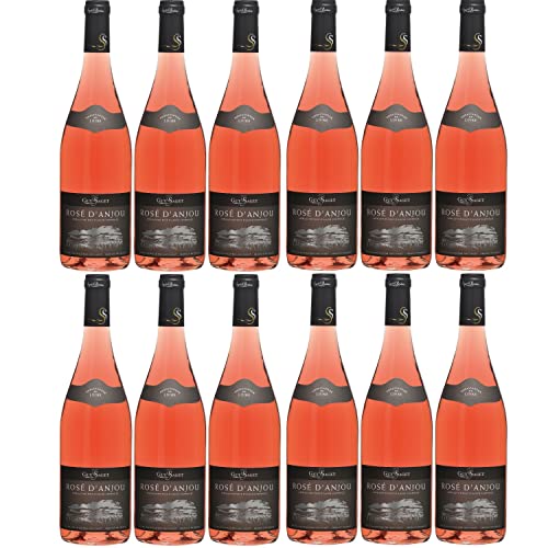 Guy Saget Rosé d'Anjou Roséwein Wein trocken Frankreich I Visando Paket (12 Flaschen) von Saget la Perrière