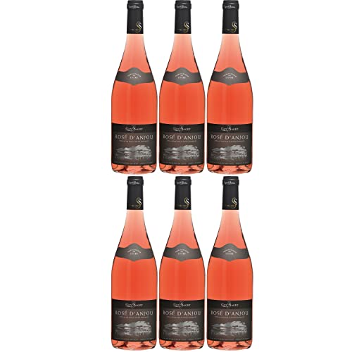Guy Saget Rosé d'Anjou Roséwein Wein trocken Frankreich I Visando Paket (6 Flaschen) von Saget la Perrière