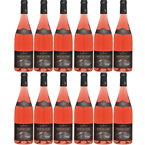 Guy Saget Rosé de Loire Roséwein Wein trocken Frankreich I Visando Paket (12 Flaschen) von Saget la Perrière