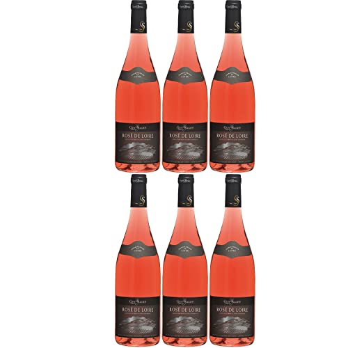 Guy Saget Rosé de Loire Roséwein Wein trocken Frankreich I Visando Paket (6 Flaschen) von Saget la Perrière