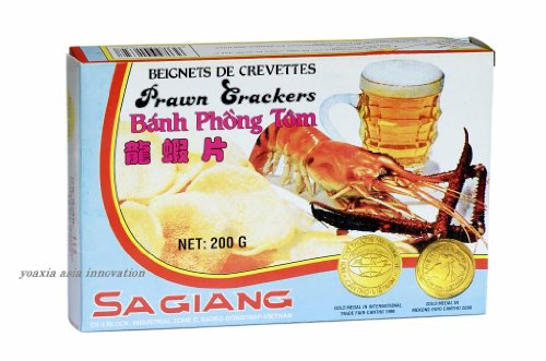 10er Pack SAGIANG [10x 200g] Krabbenchips Kroepoek Krabbenbrot zum selber backen von Sagiang