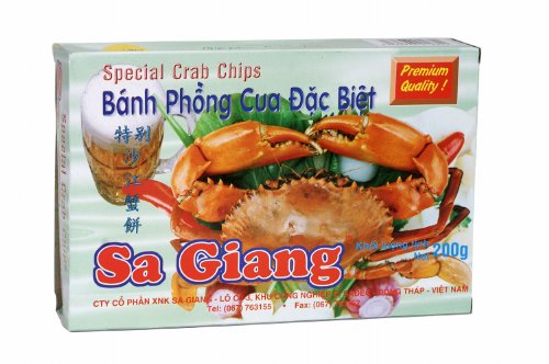 5er Pack - [5 x 200g] Krabbenchips aus Krabbenfleisch (nicht Garnele!) von Sagiang