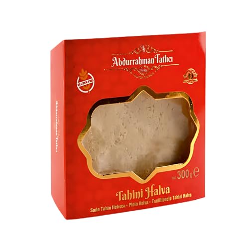 Halva Tahini - Traditionelle Sesampaste mit Gerösteten Sesamkörnern, Orientalisch Süß, Cremig, Geschmackvoll, Ideal zum Frühstück und Als Snack, (300g) von Sahha