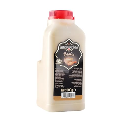 Tahini - Sesampaste, Tahini aus geschälten und gerösteten Sesamsamen, Ideal für Hummus, Dips und Saucen, Natürliche Sesamcreme ohne Zusatzstoffe, (500g) von Sahha
