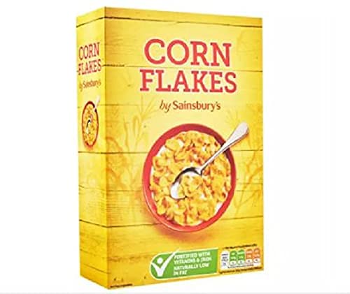 Sainsbury's Cornflakes Müsli 500 g – Cornflakes angereichert mit Vitaminen und Eisen. von Sainsbury's