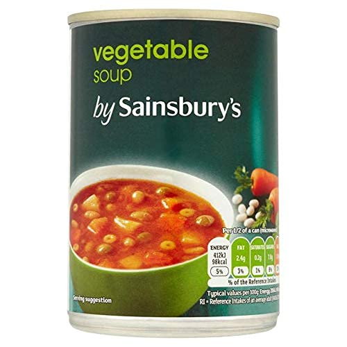 Sainsbury's Gemüsesuppe 400 g – unsere Suppe bleibt ein Familienfavorit – perfekt mit einem Stück frischem, warmen krustigem Brot oder Croutons Sainsbury's Gemüsesuppe 400 g – unsere Suppe bleibt ein Familienfavorit – perfekt mit einem Stück frischem, warmen krustigem Brot oder Croutons von Sainsbury's