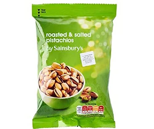 Sainsbury's Geröstete und gesalzene Pistazien 150 g – geröstete gesalzene Pistaziennüsse in Schale. von Sainsbury's