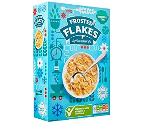 Sainsbury's Getreide mit Milchflocken, 500 g, knusprig gesüßte Cornflakes, angereichert mit Vitaminen und Eisen. von Sainsbury's