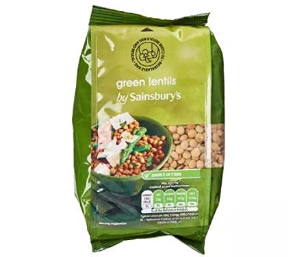 Sainsbury's Getrocknete grüne Linsen, 500 g – Linsen werden in Suppen, Eintöpfen, Salaten, Aufläufen, Snack-Lebensmitteln und vegetarischen Gerichten verwendet. von Sainsbury's