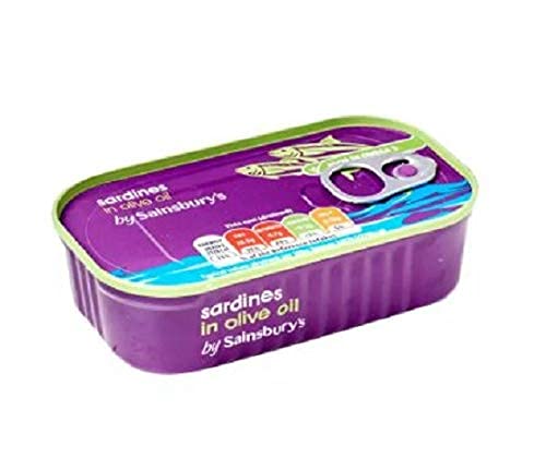 Sainsbury's Sardinen in Olivenöl 120 g – Sardinen sind eine großartige Quelle für die Omega-3-Fettsäuren Sainsbury's Sardinen in Olivenöl 120 g – Sardinen sind eine großartige Quelle für die Omega-3-Fettsäuren von Sainsbury's