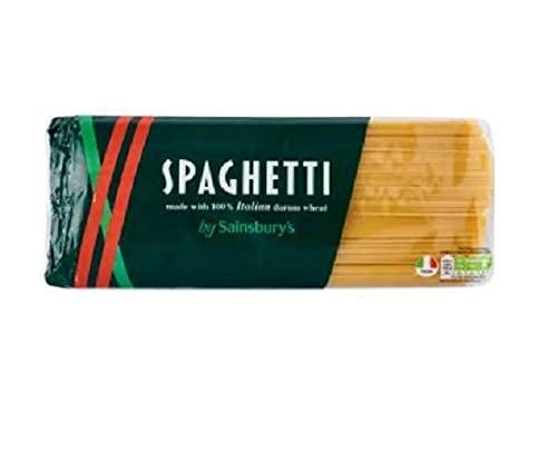 Sainsbury's Spaghetti 1000g - Getrocknete Durum Weizen Grieß Pasta. von Sainsbury's