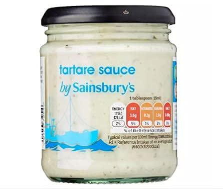Sainsbury's Tartare-Sauce 250 ml – Diese köstliche Sauce ist besonders toll für gegrillten oder gebratenen Fisch. von Sainsbury's