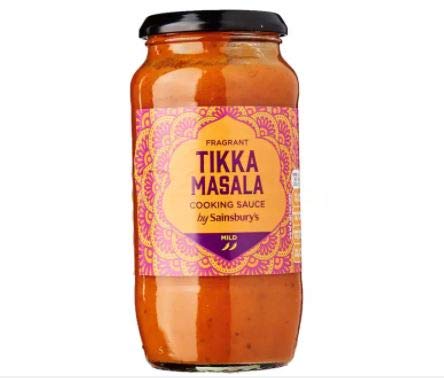 Sainsbury's Tikka Masala Sauce 500g - Curry-Sauce mit Tomaten, Einzelcreme, Zwiebeln, Joghurt und Gewürzen. Sainsbury's Tikka Masala Sauce 500g - Curry-Sauce mit Tomaten, Einzelcreme, Zwiebeln, Joghurt und Gewürzen. von Sainsbury's