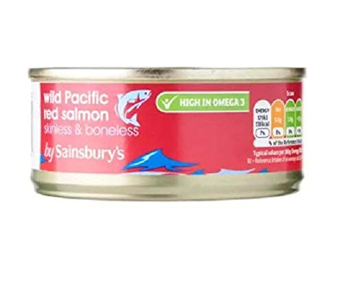 Sainsbury's Wild Pacific Red Lachs Hautfrei und Knochenlos, 105 g – Wild Pacific Red Lachs Hautlos und Knochenlos. von Sainsbury's