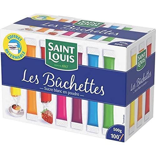 Saint Louis Les Bûchettes Zucker, Weiß, Pulver, 500 g, 6 Stück von Saint Louis