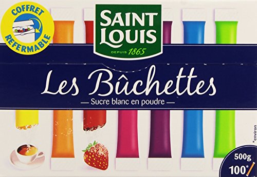 Feinzucker Zucker in Sticks farbig verpackt aus Frankreich 500g von Saint Louis von Saint Louis
