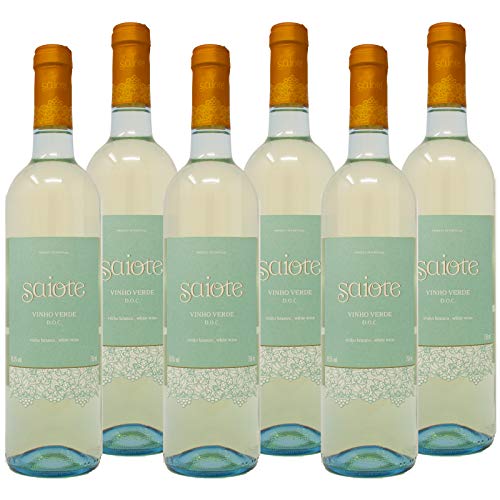 Saiote branco - Vinho Verde DOC Weisswein Trocken Portugal (6x 0,75 l) von Saiote