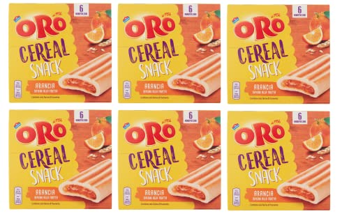 6x Oro Saiwa Cereal Snack Arancia Müslikeks mit Orangenfüllung Kekse Biscuits 162g 6x Oro Saiwa Cereal Snack Arancia Müslikeks mit Orangenfüllung Kekse Biscuits 162g von ORO SAIWA