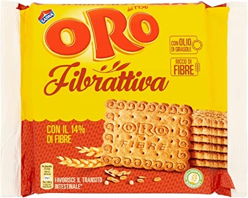 6x Oro Saiwa Fibrattiva 400g Italienisch aktive Faser kekse biscuits cookies von Saiwa