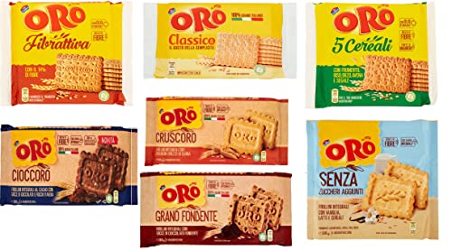 Testpaket Oro Saiwa Italienisch aktive kekse biscuits cookies 7 Stück von Saiwa