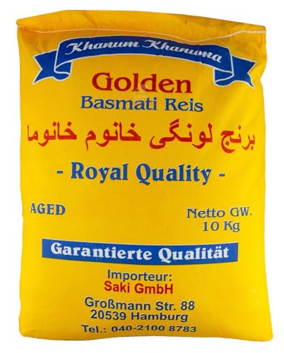 Golden Basmatireis Longi 10 Kg Royal Quality aus Indien von Saki