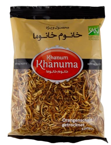 Khanum Khanuma- Orangenschalen getrocknet 100g zum Kochen, als Deko oder für Tee von Saki