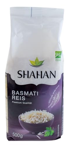 Shahan Premium Qualität Basmati-Reis 500 Gramm aus Indien von Saki
