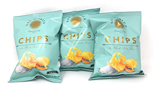(3er Set) Sal de Ibiza Chips a la Flor de Sal de Ibiza 3x45g Beutel = 135g von Sal de Ibiza