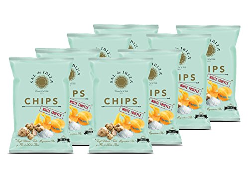 SAL de IBIZA - Chips a la Flor de Sal mit weißem Trüffel - 8 x 125 gr von Sal de Ibiza