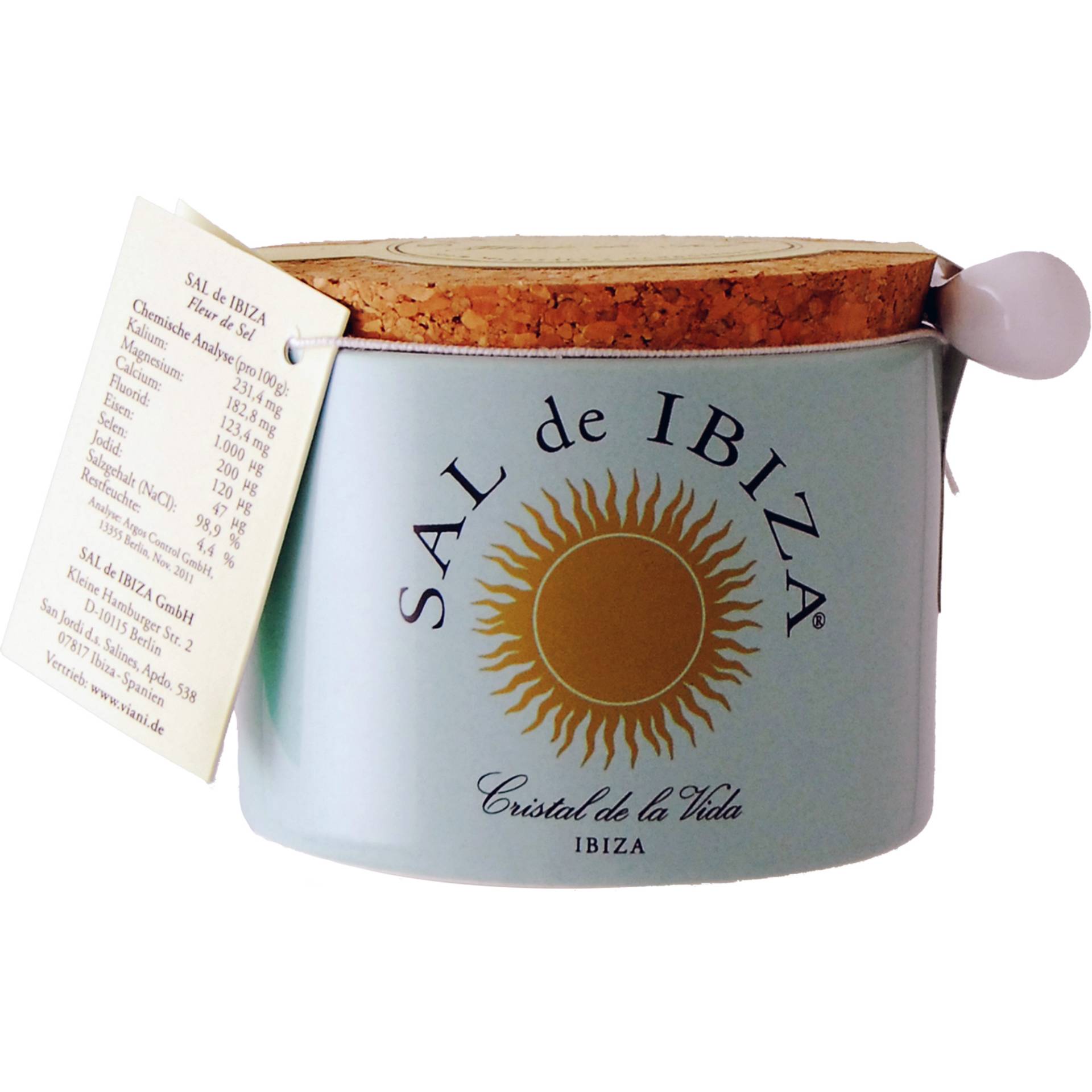 Sal de Ibiza »Fleur de Sel« - Tontöpfchen mit Porzellanlöffelchen 150 g 0.15KG aus Spanien Sal de Ibiza »Fleur de Sel« - Tontöpfchen mit Porzellanlöffelchen 150 g 0.15KG aus Spanien von Sal de Ibiza