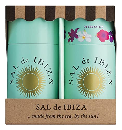 Sal de Ibiza - Granito Strandkorb-Duo Meersalz Pur & Meersalz mit Hibiskus, Geschenkset, leicht körniges Granitosalz, pure Meersalz und die Mischung mit 40% Hibiskusblüten Sal de Ibiza - Granito Strandkorb-Duo Meersalz Pur & Meersalz mit Hibiskus, Geschenkset, leicht körniges Granitosalz, pure Meersalz und die Mischung mit 40% Hibiskusblüten von Sal de Ibiza