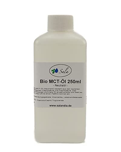 Sala MCT Öl Neutralöl BIO aus Kokosfett (250 ml HDPE-Flasche) von Sala