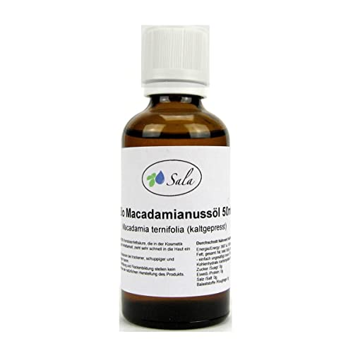 Sala Macadamianussöl Macadamiaöl kaltgepresst BIO (50 ml) von Sala